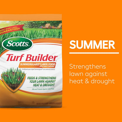 Turf Builder Plan for Small Northern Lawns with Halts, Weed & Feed, Summerguard and Winterguard Fall Lawn Fertilizer