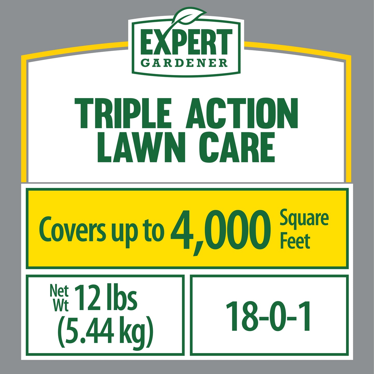 Triple Action Lawn Food Fertilizer, 12 Lb. Covers 4,000 Sq. Ft.