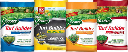 Turf Builder Plan for Small Northern Lawns with Halts, Weed & Feed, Summerguard and Winterguard Fall Lawn Fertilizer