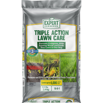 Triple Action Lawn Food Fertilizer, 12 Lb. Covers 4,000 Sq. Ft.