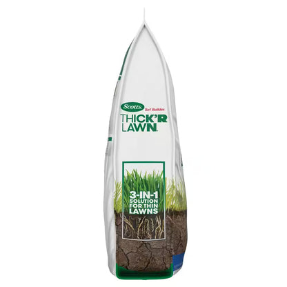 Turf Builder 40 Lbs. 4,000 Sq. Ft. THICK'R LAWN Grass Seed, Fertilizer, and Soil Improver for Sun & Shade